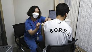 Güney Kore'de Covid-19 aşı kampanyası