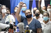 Lesbia Alfaro, madre del estudiante detenido Lesther Alemán, llamó a seguir la lucha contra Ortega.