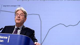 EU commissioner for Economy, Paolo Gentiloni, speaks during a press conference on the Summer 2021 Economic Forecast at the EU headquarters in Brussels, on July 7, 2021.
