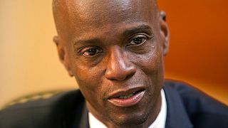 In this Feb. 7, 2020, file photo, Haiti's President Jovenel Moise speaks during an interview at his home in Petion-Ville, a suburb of Port-au-Prince, Haiti.