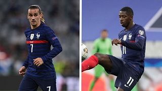 Antoine Griezmann (L) and Ousmane Dembele have both apologised for the video.