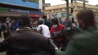 Kenya protesters clash with police at lockdown demo