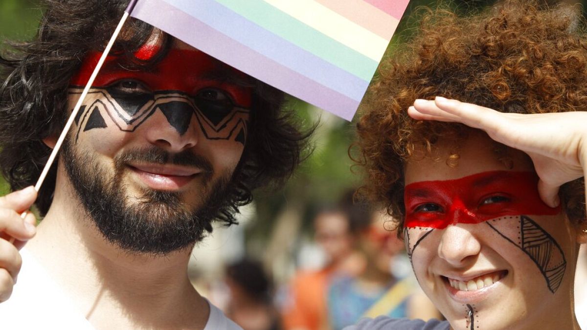 Gay Pride, Budapest, Hungary, July 5, 2014. (illusztráció)