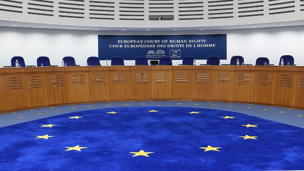 قاعة جلسات بالمحكمة الأوروبية لحقوق الإنسان (ECHR) في ستراسبورغ ، شرق فرنسا ، في 22 نوفمبر2017.