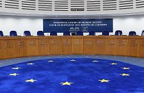 قاعة جلسات بالمحكمة الأوروبية لحقوق الإنسان (ECHR) في ستراسبورغ ، شرق فرنسا ، في 22 نوفمبر2017.
