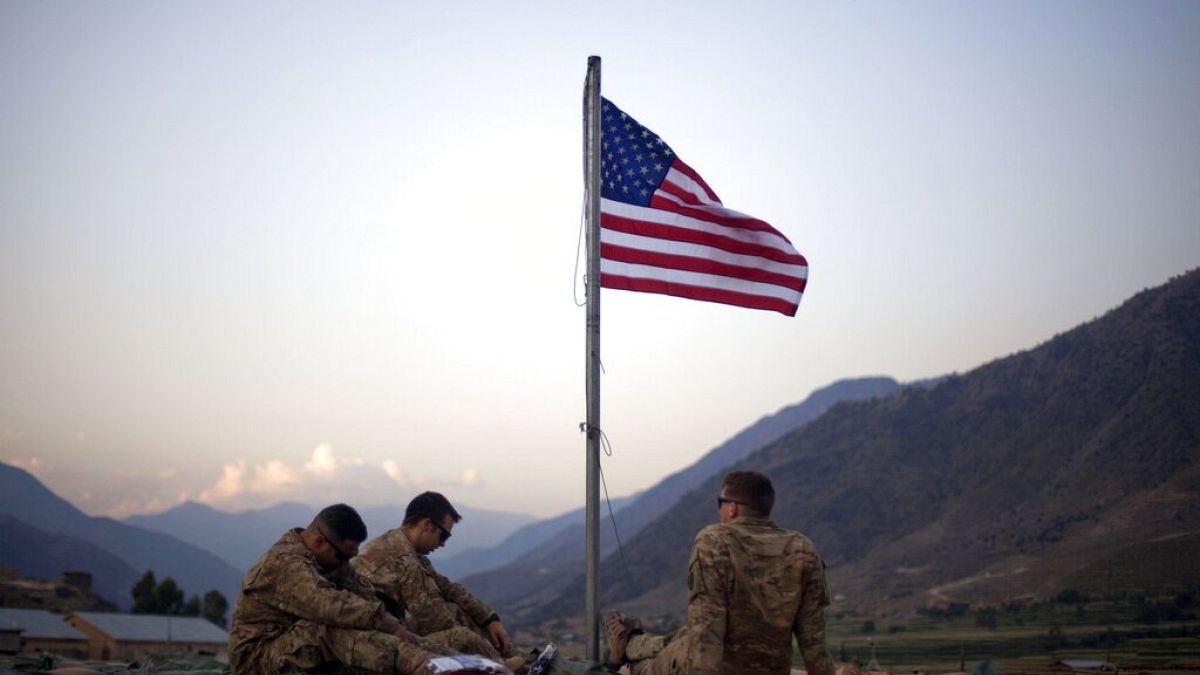 Photo d'archive | Des soldats américains commémorent le 11/09 dans la base de Bostick dans la province de Kunar en Afghanistan, le 11 septembre 2011