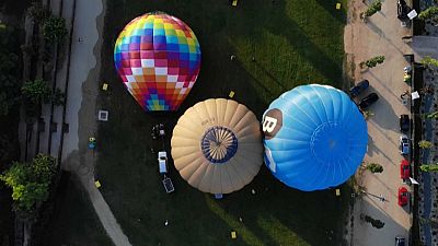 Festival de montgolfières en Catalogne