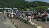 Pendler-Proteste gegen Grenz-Lockdown der Slowakei