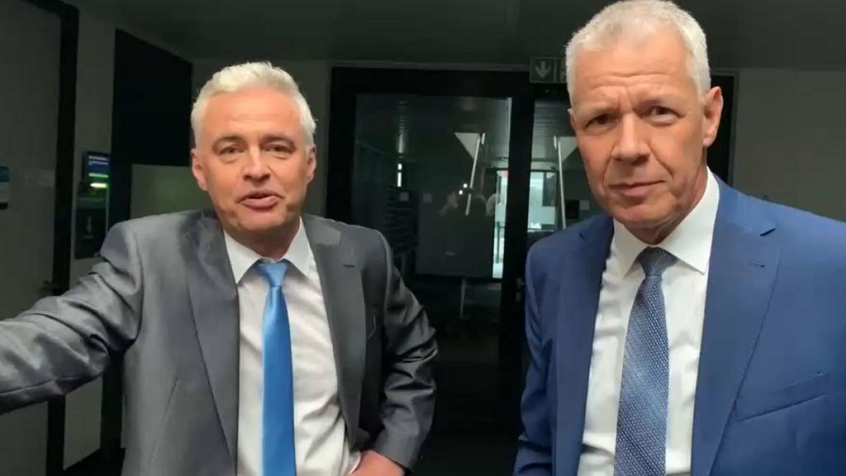 RTL-Moderatoren Andreas von Thien und Peter Kloeppel 