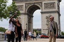 Turistas en París, Francia