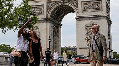 Turistas en París, Francia