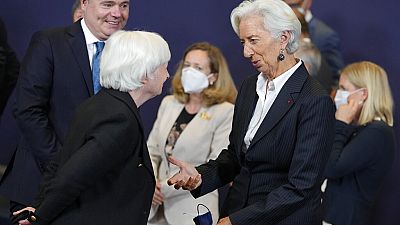 Janet Yellen und Christine Lagarde beim G20-Spitzentreffen am vergangenen Wochenende