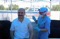 3. doz aşısını olan Edirne Valisi Canalp