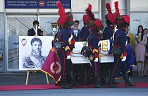 Le cercueil transportant les restes du Général Gudin à Moscou le 13 juillet 2021