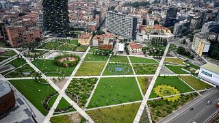 The Biblioteca degli Alberi 'Trees Library' park in Milan