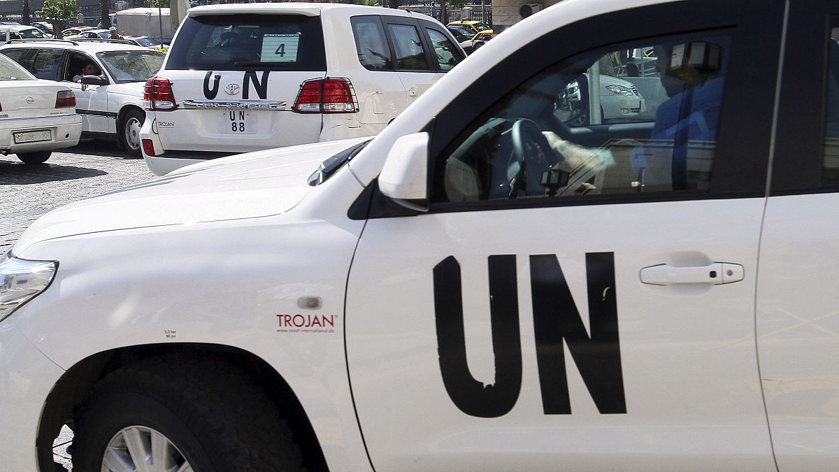 سيارة تابعة للأمم المتحدة