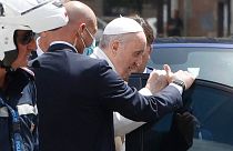 O Papa à chegada ao Vaticano esta quarta-feira