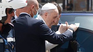 O Papa à chegada ao Vaticano esta quarta-feira