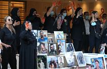 تجمع خانواده‌های قربانیان انفجار بیروت در اعتراض به روند تحقیقات پرونده