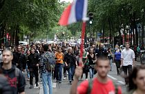 Protestors marched through the centre of Paris on Wednesday to rally against the new measures.