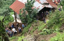The heavy downpour struck the tea-growing province of Rize on Wednesday.