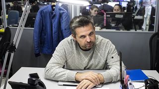 Roman Badanin, chief editor of the Proekt investigative online outlet, pictured in 2016.