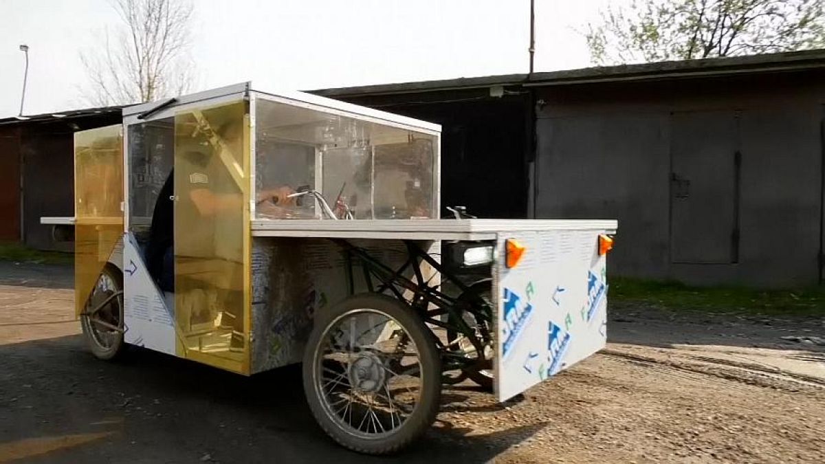 Sebstgebautes Solarfahrzeug eines 23-Jährigen aus Russland