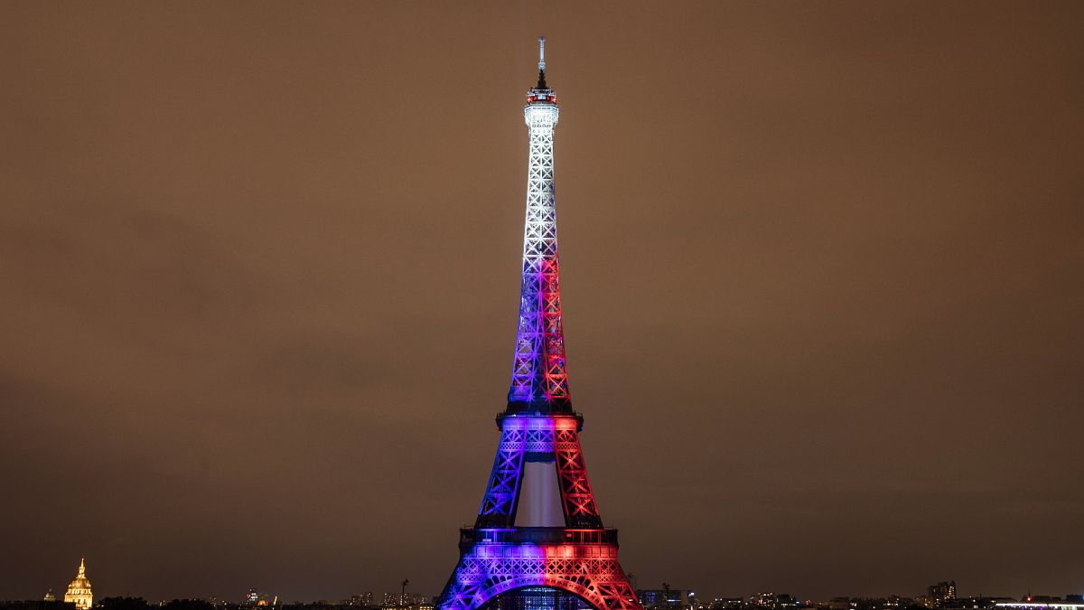 برج إيفل في مدينة باريس، فرنسا