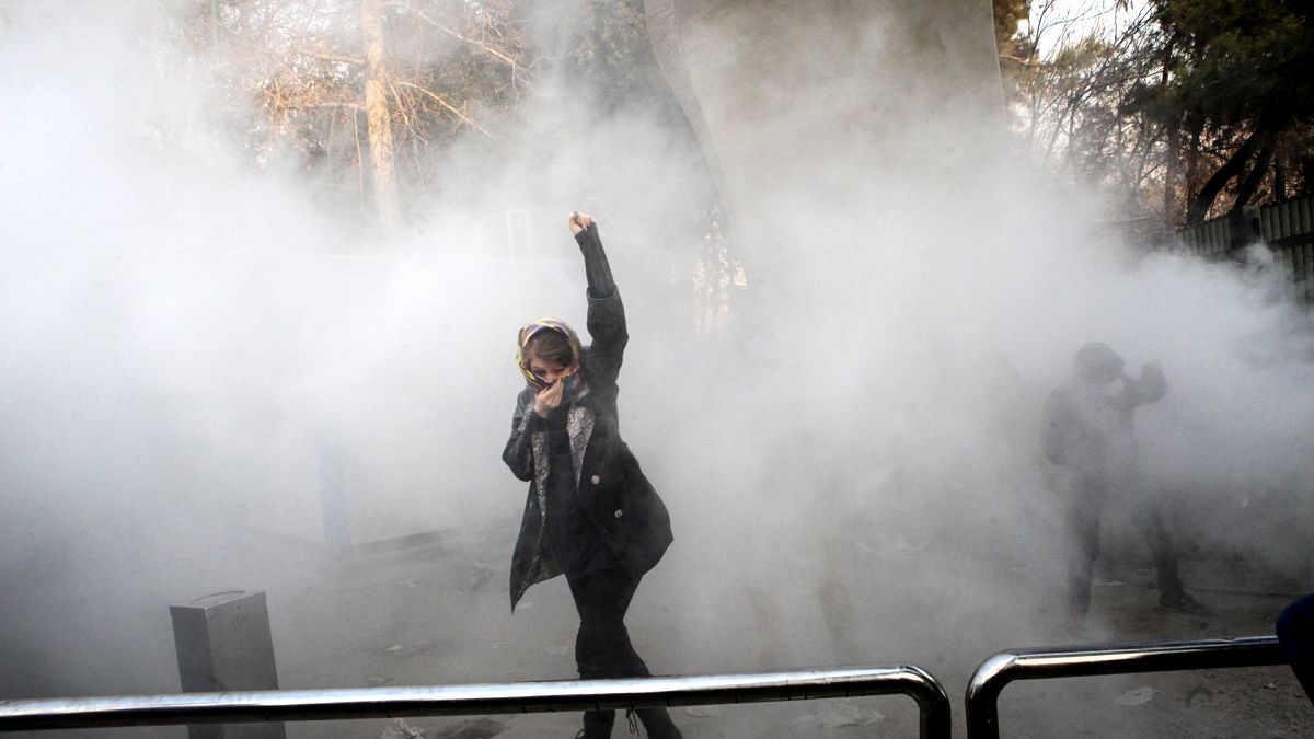 صورة أرشيفية لاحتجاجات إيران عام 2017
