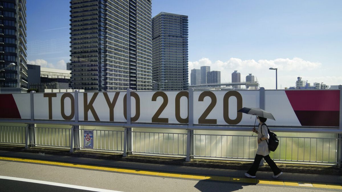 Tokió 2021. július 17-én, egy héttel az olimpia előtt