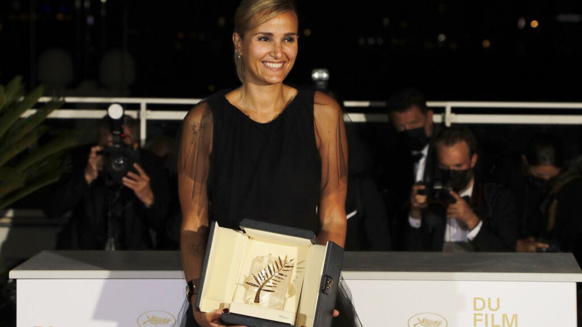 Julia Ducourneau, réalisatrice de "Titane" et Palme d'or à Cannes, le 17 juillet 2021