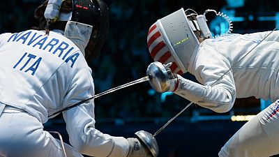 Mara Navarria in pedana