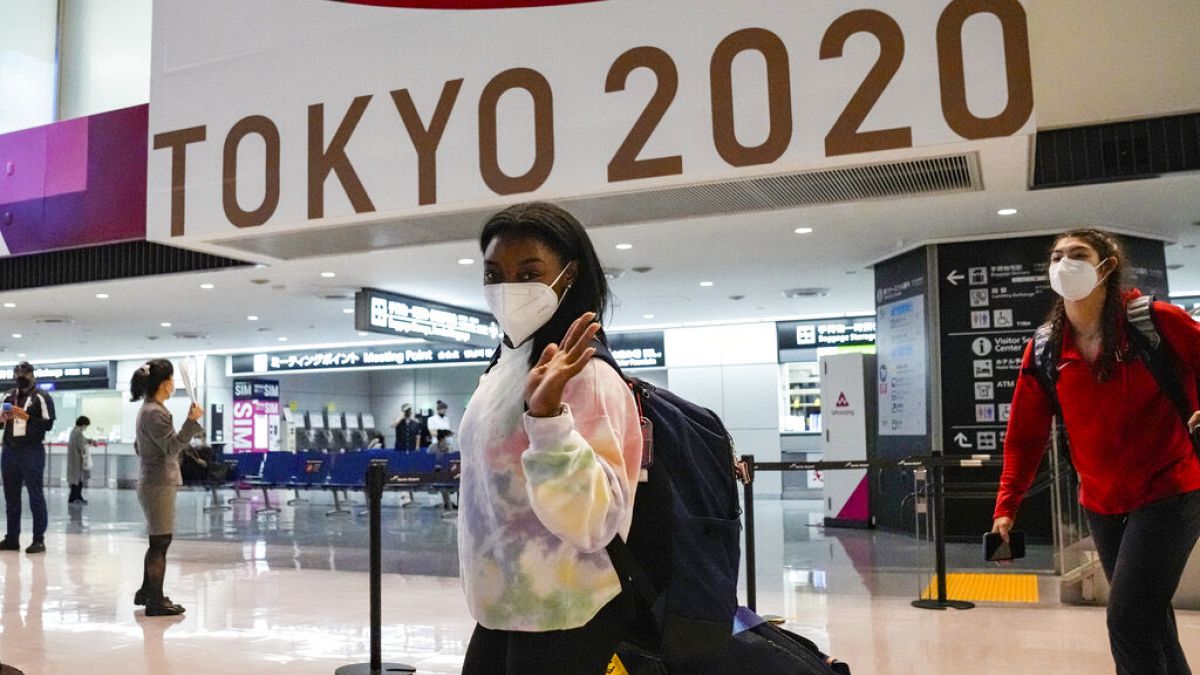Simone Biles llega a Tokio 2020