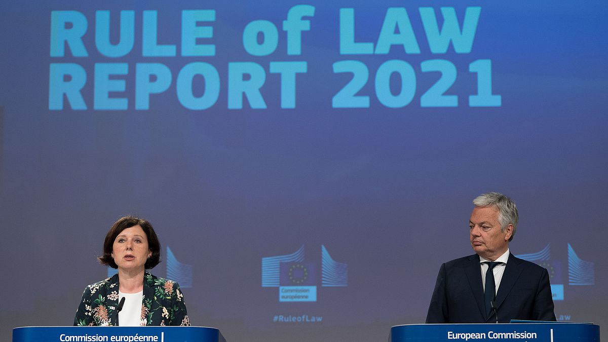 Présentation par la Commission européenne du rapport 2021 sur l'Etat de droit