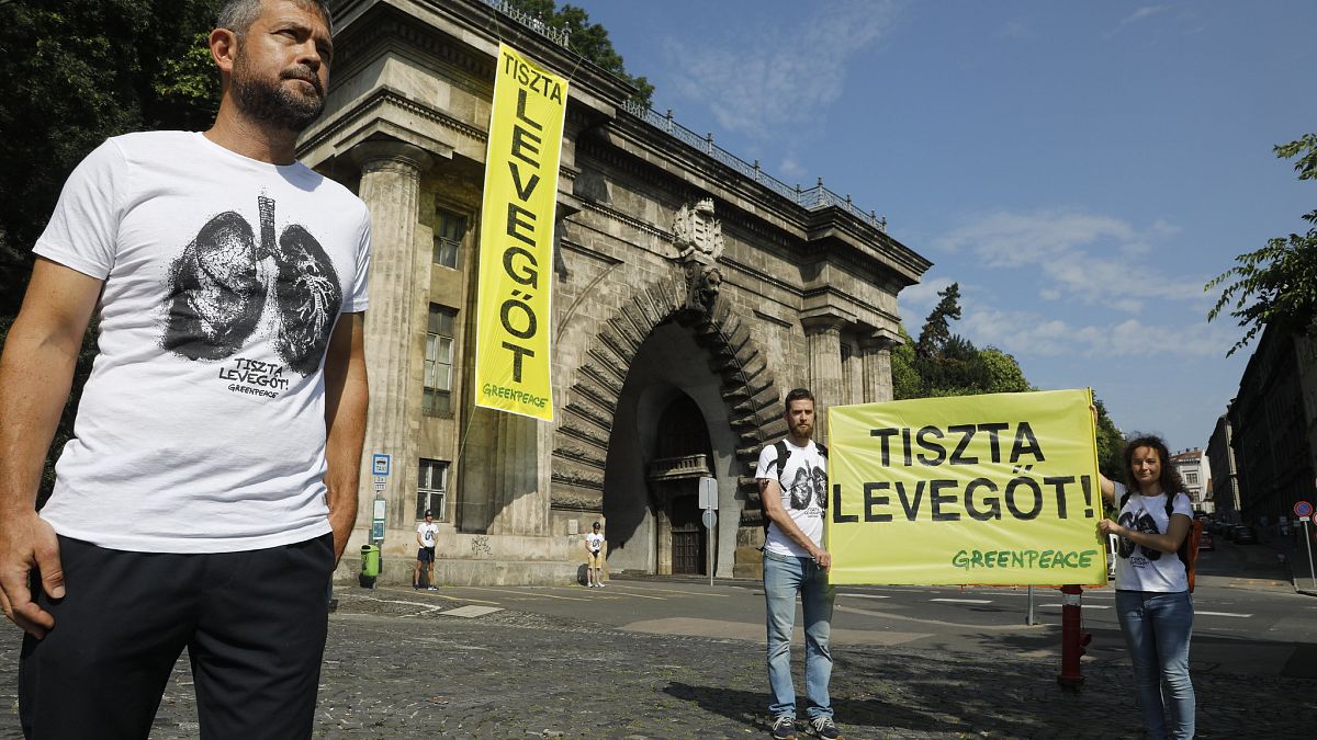 Az Alagútnál tartott akciót a Greenpeace