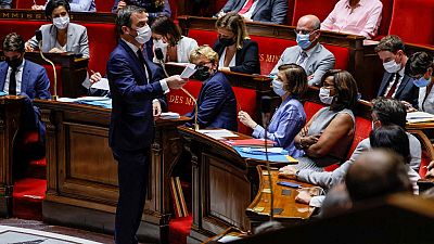 Olivier Véran devant les députés, mardi 20 juillet 2021