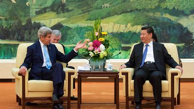 John Kerry meeting President Xi Jinping in 2015. John Kerry meeting President Xi Jinping in 2015.