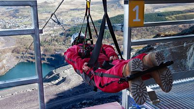 The world's first 4-person zipline in North Wales The world's first 4-person zipline in North Wales