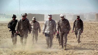 Gen. James Amos, commandant of the Marine Corps, in Afghanistan