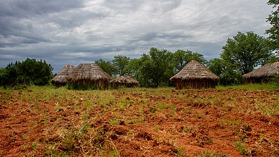Aldeia de agricultores perto de Lubango, em Angola