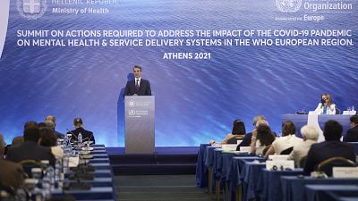 Ο Κυριάκος Μητσοτάκης μιλώντας στο διεθνές συνέδριο με θέμα «Οι συνέπειες της COVID-19 στην Ψυχική Υγεία και στα συστήματα παροχής υπηρεσιών υγείας»