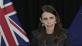 New Zealand Prime Minister Jacinda Ardern at a news conference in Wellington, New Zealand, Aug. 11, 2020. 