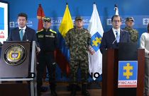 El ministro de Defensa de Colombia y el fiscal general Francisco Javier Barbosa centraron sus acusaciones en Venezuela