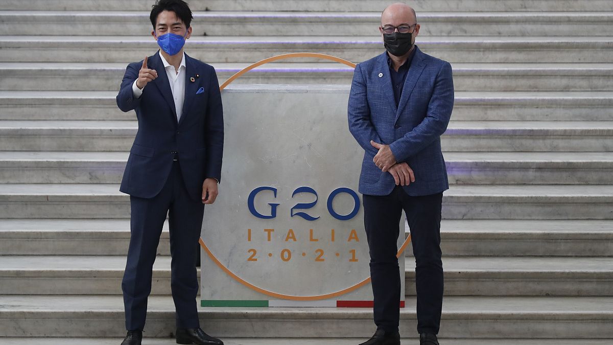 G20 del medioambiente en Nápoles, Italia. 