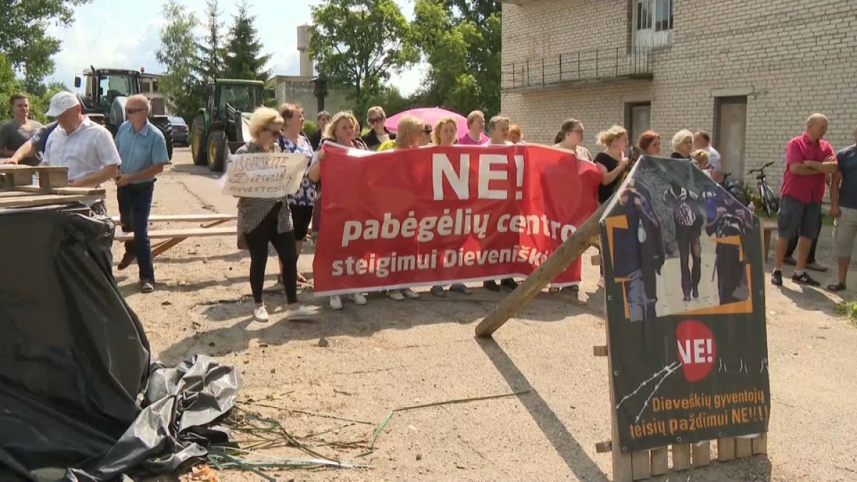 Proteste gegen Migranten in Litauen