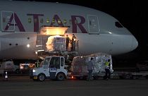 The Pfizer shipment arrives in Tbilisi