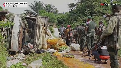 Rebels kill more than a dozen in roadside attack in eastern DRC