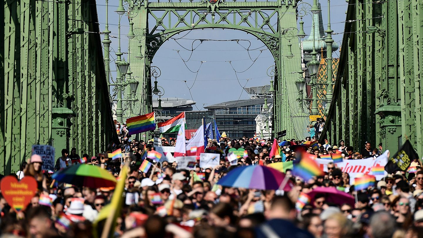Budapest Pride Parade Sees Anger Directed At Hungary S Government Euronews