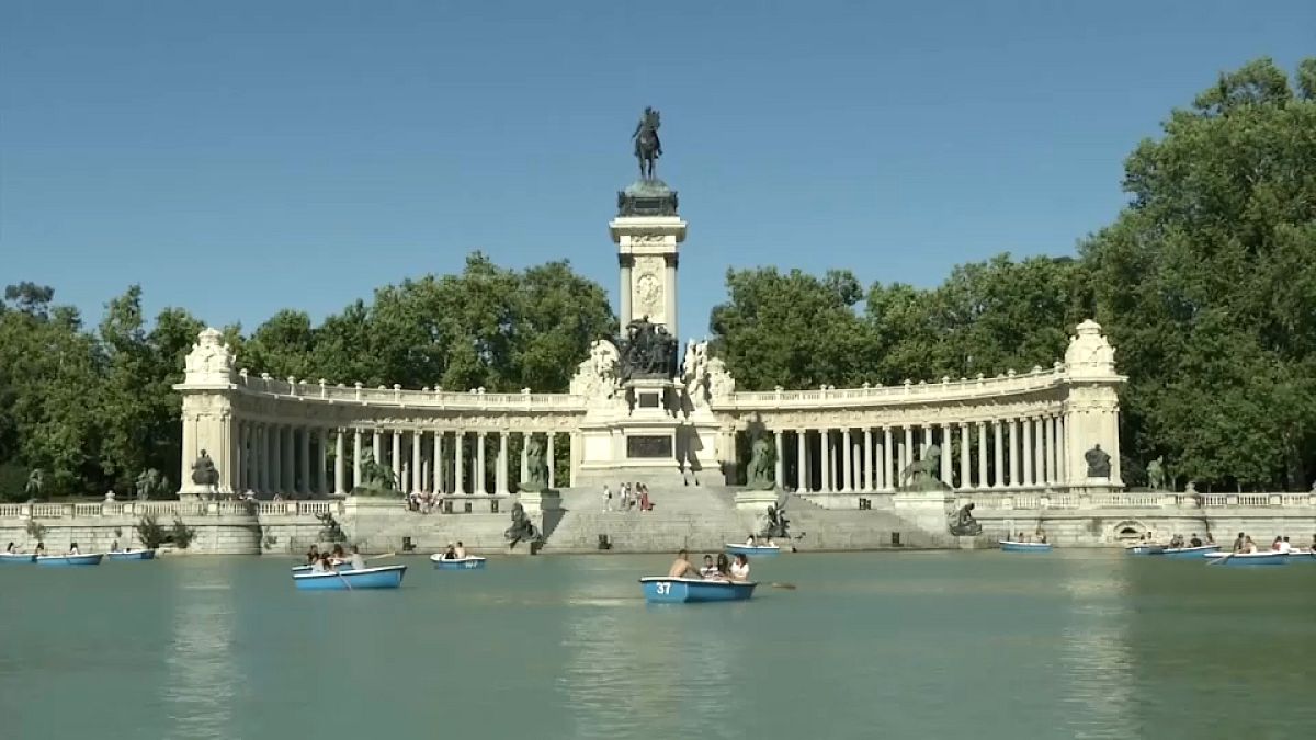 El Parque del Retiro de Madrid, España 2021