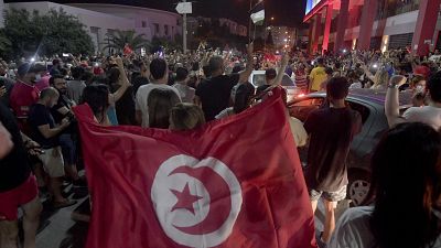 Demonstration in Tunis